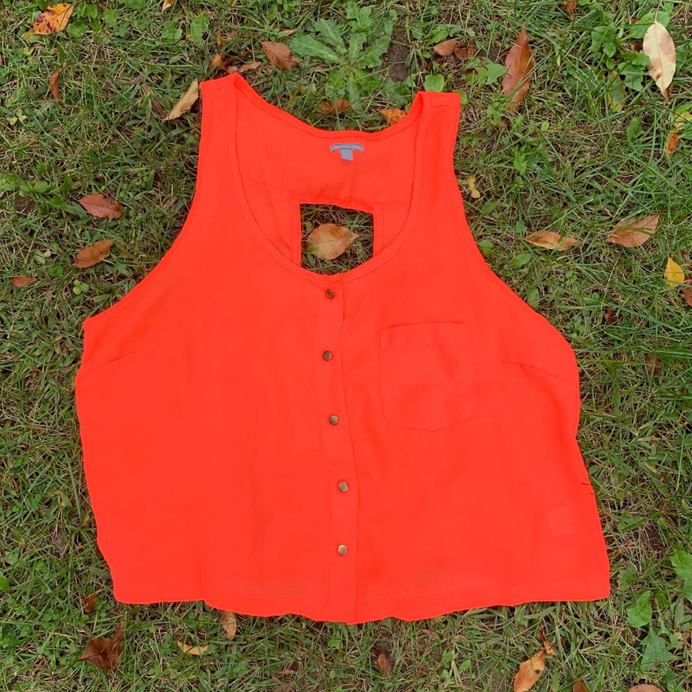 Orange tank top